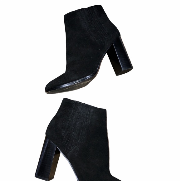 Joie size 37/6.5 Yara black suede pull on bootie - Picture 4 of 8